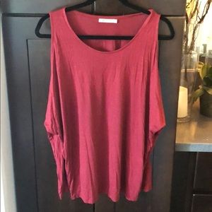 Super soft fashion nova cutout shoulder top